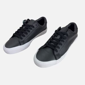 Tackle & Tides Men's Black Genuine Leather Memory Foam Casual Oxford Sho…